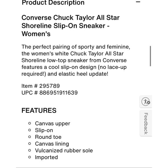 Converse All Star chuck taylor Shoreline slip on sneaker 6 - Picture 12 of 12